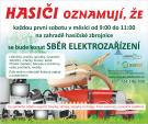Sběr elektrozařízení u hasičů v Pyšelích - sobota 7.3. 2026 1
